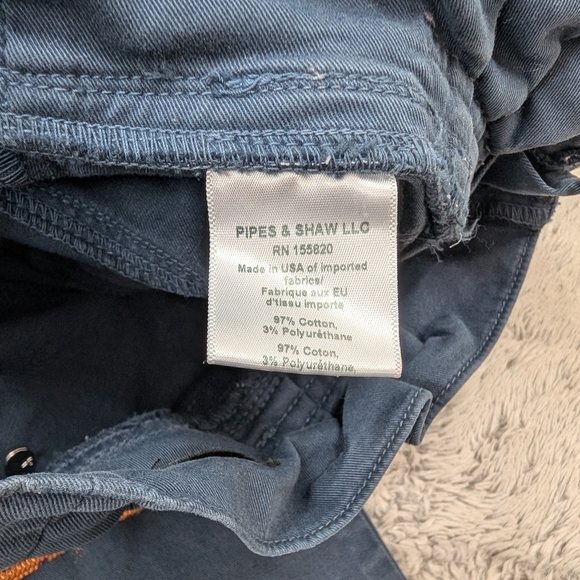 Veronica Beard Pants Womens 26 Blue Navy Karter Belted Paperbag Straight Leg - Picture 8 of 11